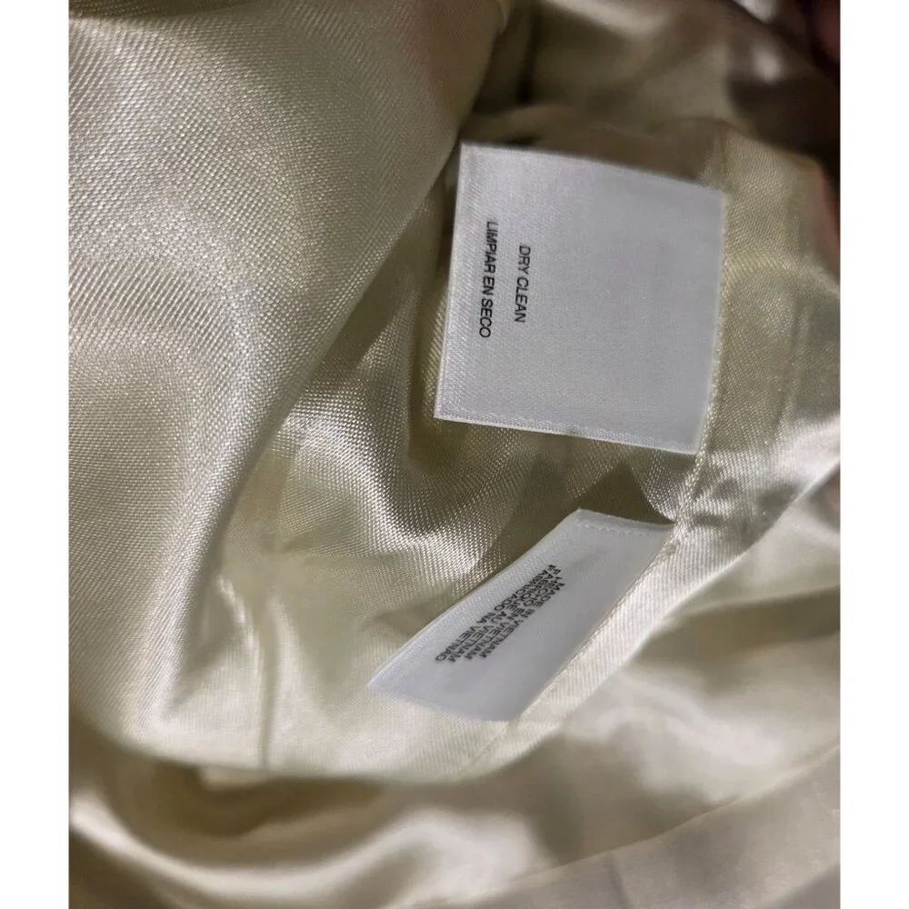 New! Albert Nipon Two Piece Light Green Skirt Set Suit Size 18W Sparkle 3 Button - Picture 12 of 16